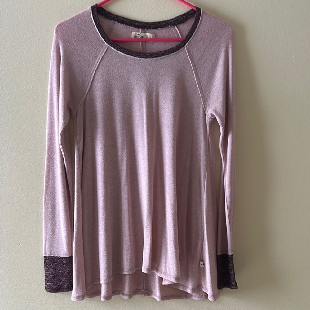 Hollister Long Sleeve Pink Top